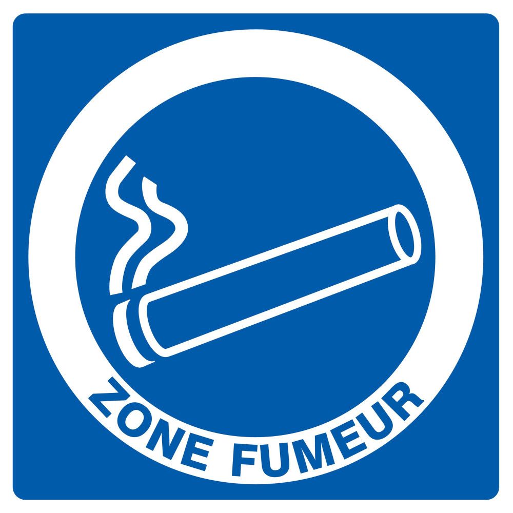 Paneau Rookzone Zone fumeur 200x200mm