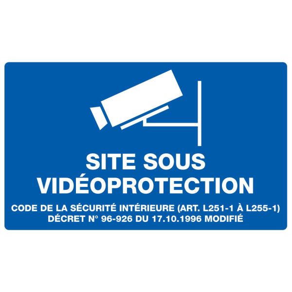 Site sous videoprotection 330x200mm