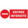 Entree interdite 330x120mm