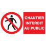 Chantier interdit au public 330x200mm