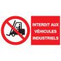 Interdit aux vehicules industriels 330x200mm