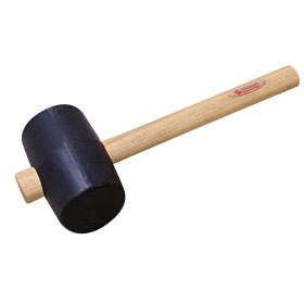 Maillet trav. public d.125mm noir manche 50cm