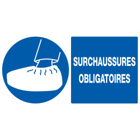 Surchaussures obligatoires 330x200mm