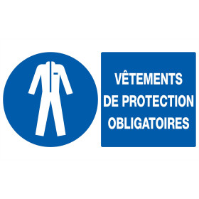Vetements de protection obligatoires 330x200mm