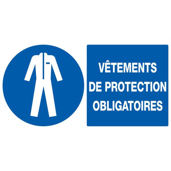 Vetements de protection obligatoires 330x200mm