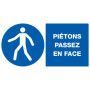 Pietons passez en face 330x200mm
