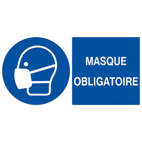Masque obligatoire 330x200mm