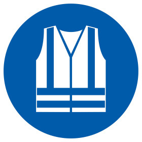 Gilet de securite haute visibilite obligat. d.300mm