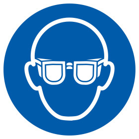 Lunettes de protection obligatoires d.300mm