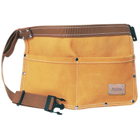 Porte-outils poche double cuir et daim