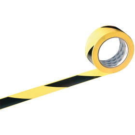 Ruban adhesif noir/jaune 66mx50mm