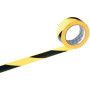 Ruban adhesif noir/jaune 66mx50mm