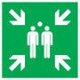Point de rassemblement apres evacuation 200x200mm