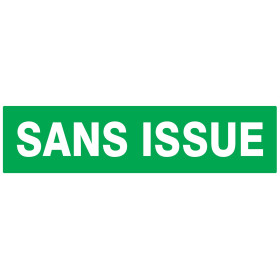 Sans issue (secours) 200x52mm