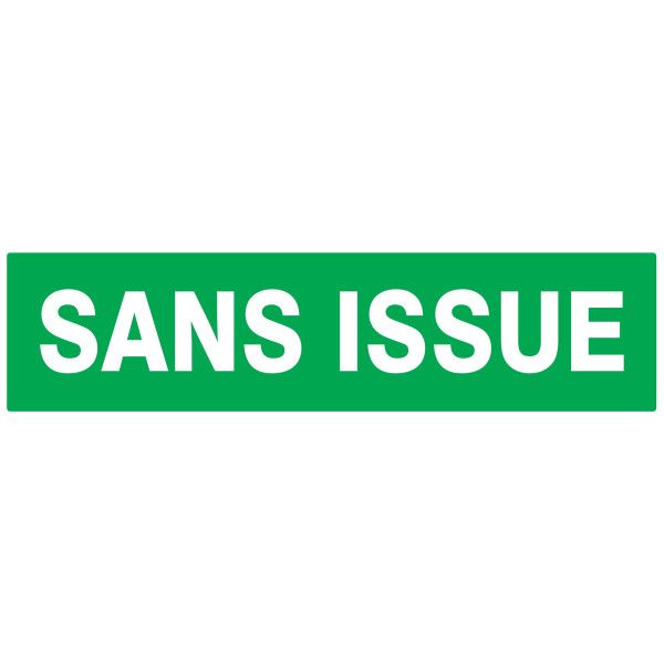 Sans issue (secours) 200x52mm