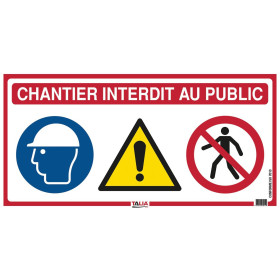 Panneau de chantier 4 en 1 800x400mm
