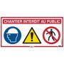 Panneau de chantier 4 en 1 800x400mm
