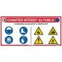 Panneau de chantier 10 en 1 800x400mm
