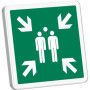 Point de rassemblement apres evacuation 500x500mm