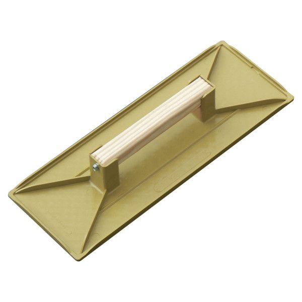 Taloche abs 35x13cm rectangle jaune
