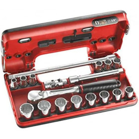 Coffret douil 3/8' 6p mm j.161b 18pc - FACOM J.161DBOX1