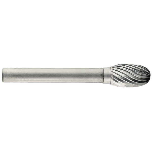 Fraise lime carbure ovale -TivolyNorm -Denture fine -Forme C (Tube)  / Ø: 12 / d2: 6 / L: 65