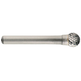 Fraise lime carbure sphérique -TivolyNorm -Denture normale -Brise copeaux -Forme D (Tube)  / Ø: 4 / d2: 6 / L: 50