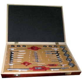 Coffret 37 pièces tarauds  & filières  TIVOLY