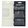 25 pièces -24 embouts longs special vis securité bagués + 1 porte-embout