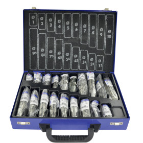 170 forets métaux HSS rectifiés pointe en croix Ø 1 à 10mm par 1/2 ACCESS