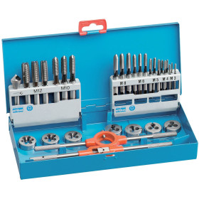 Coffret tarauds filières 31 pièces