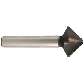 Fraise à noyer PERFECTCUT 90° HSS-E5 (cobalt 5%) Revêtues TiAlN -DIN 335C-Affûtage ASYPOINT-Queue à 3 méplats/ Ø: 16.5 / L: 60