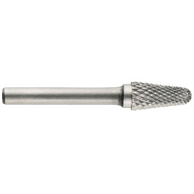 Fraise lime carbure conique -TivolyNorm -Denture normale -Brise copeaux -Forme D (Tube)  / Ø: 16 / d2: 6 / L: 70
