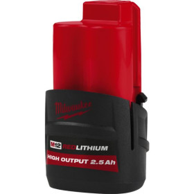 Batterie Milwaukee M12 High Output 2.5 Ah