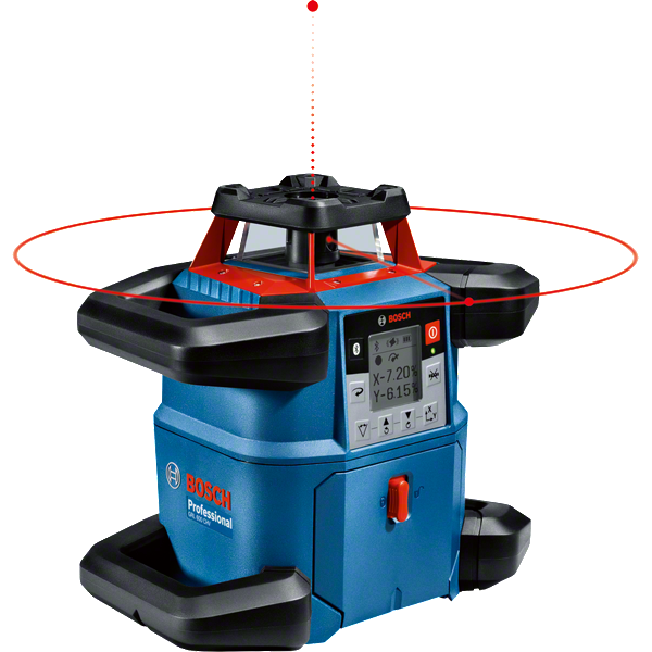 Laser rotatif connecté double pente GRL 600 CHV + BT 170 HD + GR 240