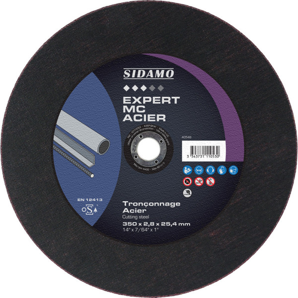 DISQ. TRONC EXPERT MC ACIER D.350 x 3 x 25,4
