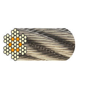 CÂBLE D.3,00 MM INOX AM 7x7 CRM 520 KG