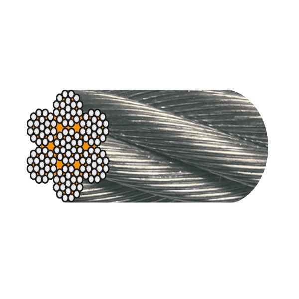 CÂBLE D.6,00 MM GALVA AM 7x19 CRM 2601 KG