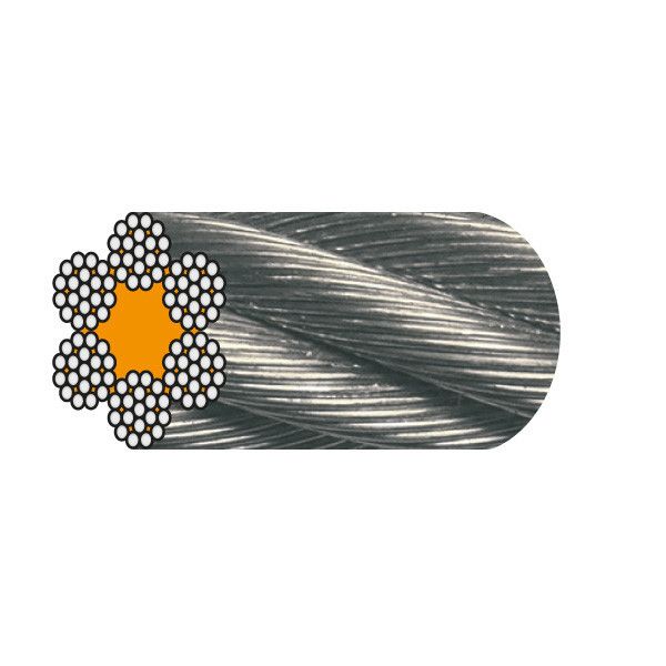 CÂBLE D.8,00 MM GALVA AT 6x19 CRM 3930 KG