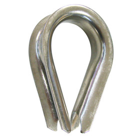 COSSE COEUR INOX CÂBLE D.5 MM