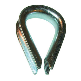 COSSE COEUR P.O. CÂBLE D.12 MM ACIER GALVA