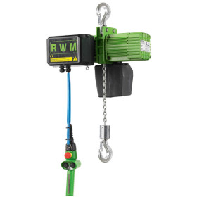 PALAN ÉLECTRIQUE A CROCHET 2000 KG 2 BRINS VITESSE 8 M/MN LEVÉE 3 M