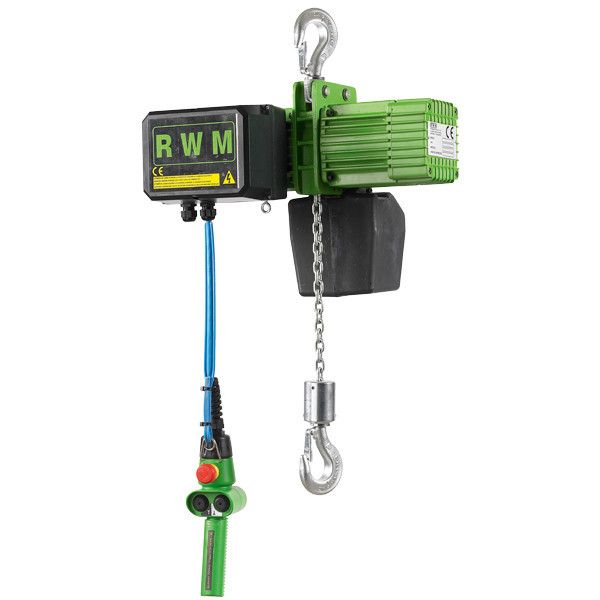 PALAN ÉLECTRIQUE A CROCHET 2000 KG 2 BRINS VITESSE 8 M/MN LEVÉE 3 M