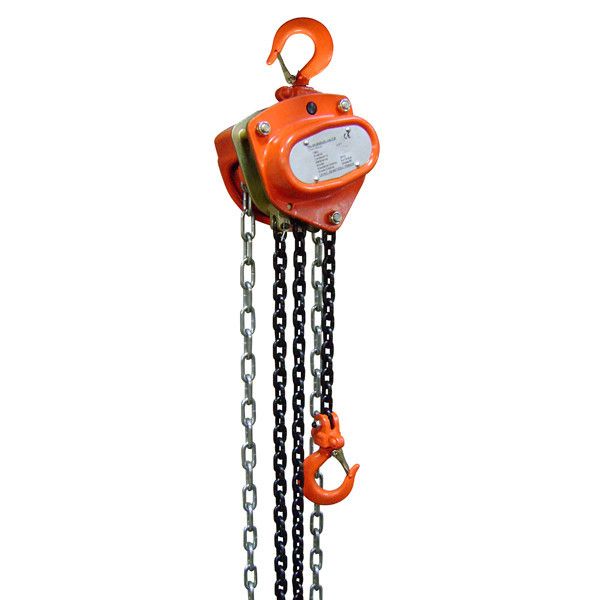 PALAN MANUEL A CHAÎNE CMU 1 T 6M CHAÎNES ANTICORROSION LEVÉE 6 M