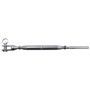 RIDOIR INOX M.6 MM 1 CHAPE + 1 EMBOUT A SERTIR CÂBLE D.3 MM