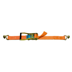 SANGLE D'ARRIMAGE 50 MM TMU 2500 KG ORANGE 2 CROCHETS DOUBLES LG. 12 M