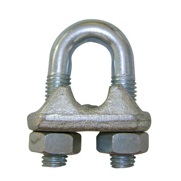 SERRECÂBLE ÉTRIER MARQUAGE CE D.12 MM GALVA ESTAMPÉ A CHAUD