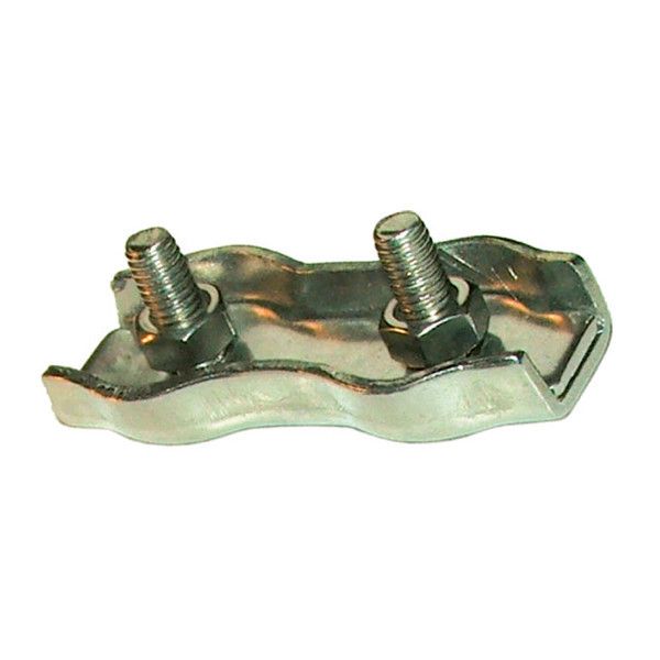 SERRECÂBLE PLAT INOX D.6 MM 2 BOULONS