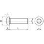 VIS A METAUX TETE BOMBEE SIX PANS CREUX INOX A2 (ACTON 62202)