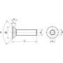 VIS A METAUX TETE FRAISEE SIX PANS CREUX INOX A2 (ACTON 62203)